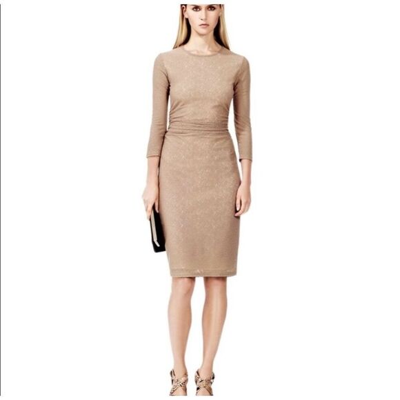 Reiss Zoe body con fitted ruched dress size 8 excellent condition - Picture 1 of 7